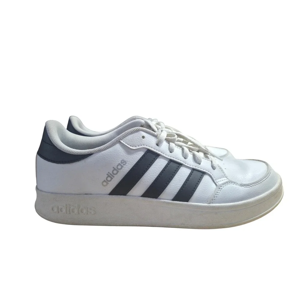 Adidas Breaknet Mens White Black Court Sneakers Shoes FX8724 Size 10